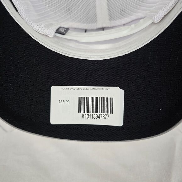 Hooey Trucker Hat O Classic Grey Camo White 2309T-GYWH Snapback Mid Profile NWT - Picture 8 of 12